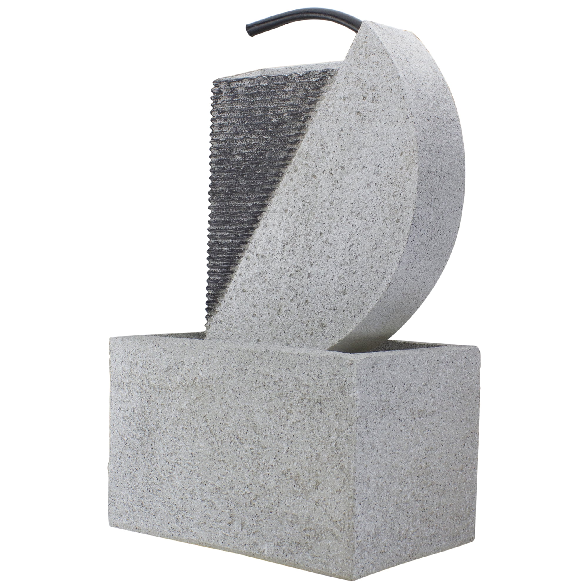 Northlight Modern Style Rainfall Outdoor Water Fountain - 20" - Gray
