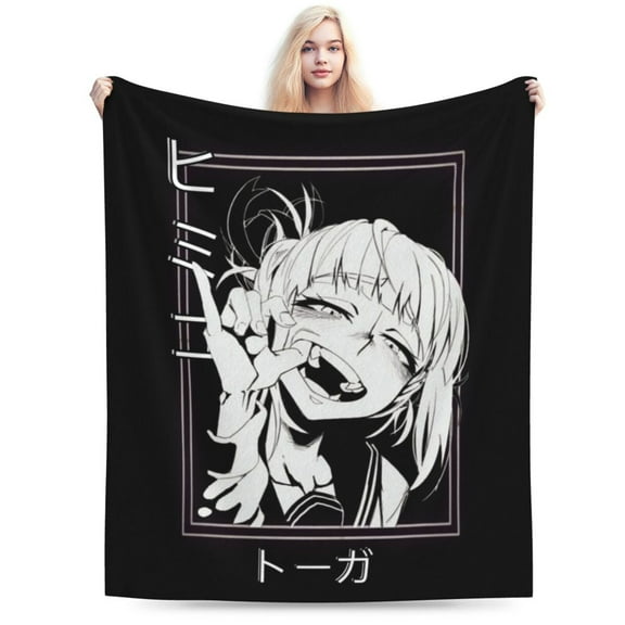 My Hero Academia Himiko Toga Bed Blanket Air Conditioner Quilt Ultra Soft Flannel Blanket All Season Fuzzy Blanket Reversible Fluffy Plush Blanket 40"X30"