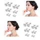 thumbnail image 4 of 6 Pendientes de acero inoxidable Studs Piercing Oreja Ronda PC Barbell incrustaciones de circonio Stud Accesorio, 4 of 5