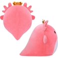 thumbnail image 4 of Juguete de peluche de animal relleno, juguete de almohada de peluche lindo y suave de 20 cm, juguete de peluche lindo coleccionable para cumpleaños de niños, Navidad (rosa) JFHHH pequeña, 4 of 5