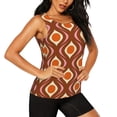 thumbnail image 2 of Balery 70's Retro Camiseta sin mangas estampada ligera para mujer, tops de entrenamiento sin mangas, camisetas de yoga transpirables de secado rápido.-Small, 2 of 7