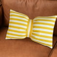 thumbnail image 5 of Hxlamzoo Lovely Stripped Velvet Bow Tie Pillow with Core Sofa Decorative Waist Cushion Bedding Plush Throw Pillow Soft Plush Cushions, 5 of 6
