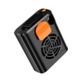 thumbnail image 3 of Ventilador de cintura personal, portátil, ligero, de escritorio, con 3 velocidades, para colgar, para correr, acampar, hacer senderismo, en interiores Naranja, 3 of 8