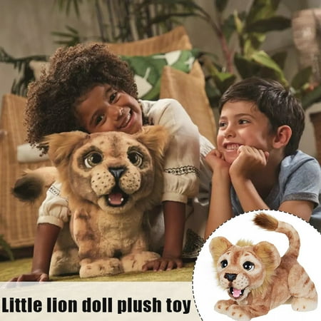 Simba Lion Plush Toy for Kids Cartoon Animal Sounding Dolls Soft