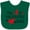 Green, variant on Inktastic My First Valentines Day Red Hearts and Arrow Boys or Girls Baby Bib