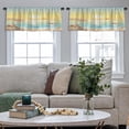 thumbnail image 5 of LALILO Kitchen Curtain Valance Seascape Sunset Landscape Beach Rod Pocket Window Curtain 52"x 18" Set of 2, 5 of 7