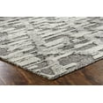 thumbnail image 5 of EORC Ivory Hand Knotted Wool Contemporary Transitional High-Low Rug, 8' x 10', 5 of 5
