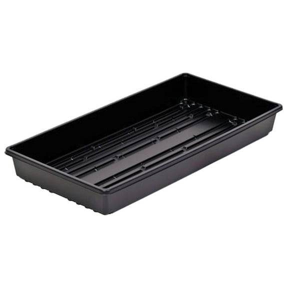 Standard 1020 HW Greenhouse Multi-Use Flat Trays with Holes - 21.44"x 10.94"x 2.44" - 5 Trays T.O. Plastics