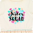 thumbnail image 4 of Inktastic Sister Squad Hearts Girls Toddler Dress, 4 of 5