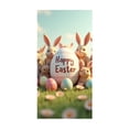 thumbnail image 1 of Binwennn Rendez Pâques Plus Excitant Rideaux de Porte à Imprimé Animal une de Vie à Votre Maison et Créez une Ambiance de Fête Chaleureuse et Joyeuse! Drapeaux de Fête sur une Corde Drapeau de Fête Extérieur Serpentins Fête, 1 of 4