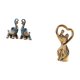thumbnail image 5 of Figura de elefante,Figuras de elefantes,estatuas,adornos de animales,Escultura coleccionable para dormitorio,decoración del hogar,regalo.,Estatua de pareja,Figura de pareja,arte, 5 of 8