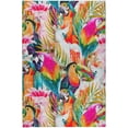 thumbnail image 2 of Addison Rugs Dream Shag Premium Machine Washable Transitional Tropical Birds Multi Rectangle Rug, 5' x 7'6", 2 of 8