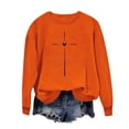 thumbnail image 2 of Yuyuzo Chandails en Molleton pour Femmes Décontractés Saint-Valentin Manches Longues Col Rond Ample Ajusté Mince Chandail Tops, 2 of 5