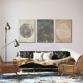 thumbnail image 6 of 3Pcs Framed Tree Ring Canvas Wall Art Print Pastel Gray Wood Spirals Picture Nature Abstract Drawings Poster Modern Minimalist Wall Decor for Living Room Bedroom Home Office 12"x16"x3, 6 of 6
