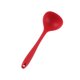 thumbnail image 3 of Non-stick Silicone Soup Spoon Long Handle Cooking Spoons Solid Color Food Serving Soup Ladle Cookware Kitchen Utensil for Home Restaurant (Red), 3 of 5