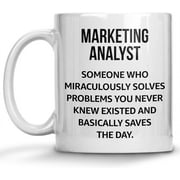 Funny Definition Mug, Marketing Analyst Coffee Mug, Advertisement Mug, Great Marketing Coffee Gift for Men and Women Student Graduation or Profession, Best Marketer Themed Gift Idea 11oz