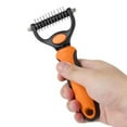 thumbnail image 5 of Hearth & Gear Dog Brush Double Side Undercoat Rake For Dogs & Cats Brush For Shedding Dematting Comb And Dematting Tool For Grooming Extra Wide Dogs And Cats Accessories Accessories For Dog Grooming, 5 of 5