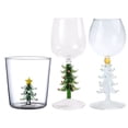 thumbnail image 5 of Elegant Christmas Wine Glasses Christmas Tree Glass Cup Decorative Wine Glasses for Holiday Gift Drinking Glass Cup, 5 of 8