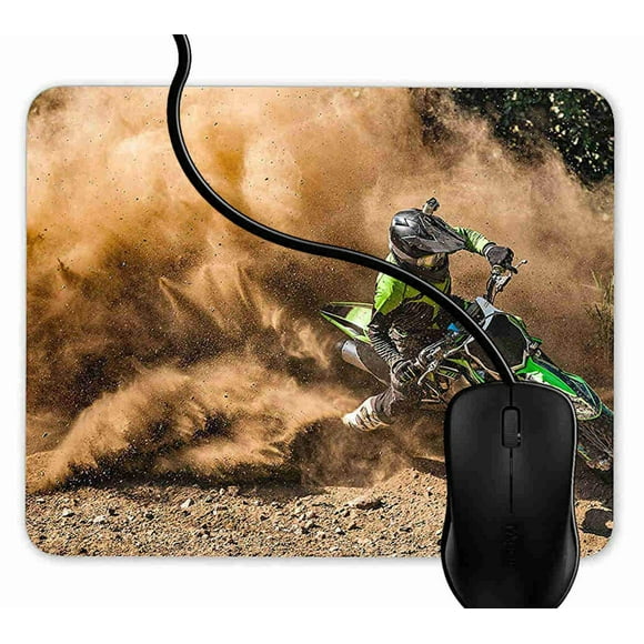 Mouse Pad Gaming Motocross Dirt Bike,9.25X7.75 inch Non-Slip Rubber Mousepad Mat for Desktops, Computer, PC and Laptops 1F976