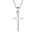 thumbnail image 1 of Women With Cross Pendant Classic With Diamond In 925 Sterling Silver(without Chain), 1 of 5