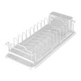 thumbnail image 2 of Miogawg Small Dish Drying Rack, Stainless Steel Dish Drainer For Kitchen Sink Cabinet, Stainless Steel Dish Rack, Space Saving Plate Rack Cutlery Holder, 2 of 6