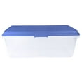 thumbnail image 6 of Hefty, 113 Quart Clear Storage Bin, Latched Storage Container, with Smoke Blue HI-RISE Lid, 6 of 7