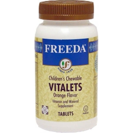 Freeda Kosher Chewable - Freeda Kosher Vitalets (Children's Multi Vitamin) Chewable Orange Flavor - 250 Tablets