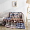 thumbnail image 7 of Yibo Happy Retirement Gifts for Women Blanket Flannel Soft and Comfortable Anti-static Bed Sofa Blanket, 7 of 7