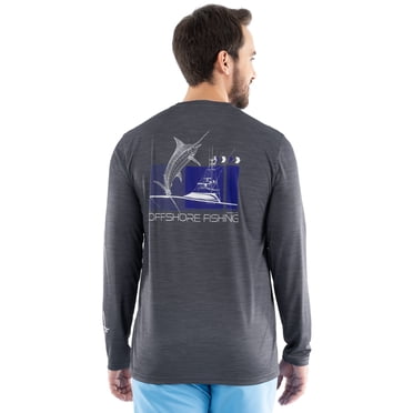 GH BY GUY HARVEY Men's Performance Long Sleeve Fishing Shirt, Sizes:S-3XL