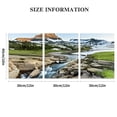 thumbnail image 3 of SHANXI Glacier National Park Wall Art Vintage Mountain River Prints Nature Landscape Artwork Nature Scenery Canvas Picture for Living Room Bedroom Office Home Decorations 12"x16"x3pcs, 3 of 6