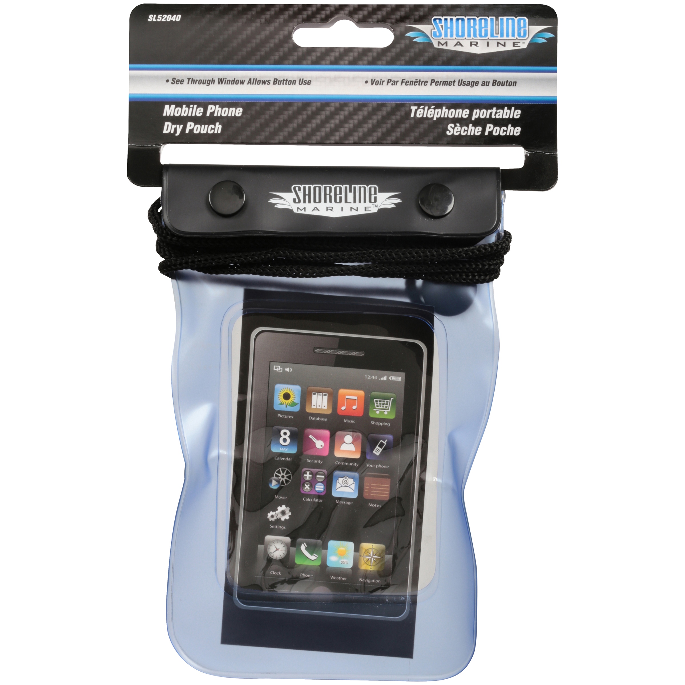 Shoreline Marine Waterproof Phone/Camera Dry Pouch, 4 2/5" x 6 2/5", Clear/Blue - image 3 of 4