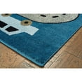 thumbnail image 6 of 4â€™ x 6â€™ Navy Imaginative Racetrack Area Rug, 6 of 7