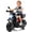 Black, variant on 6V Electric Ride-On Dirt Bike for Toddlers Ages 3-5 - Training Wheels - Spring Suspension - Dual Headlights, Music & USB - Battery Powered Kids Motorcycle - Color: Red