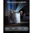 thumbnail image 3 of Upstreman 16000 BTU Portable Air Conditioner, Smart Inverter Dual Hose Standing AC Unit, 3-in-1 AC Cooler with Dehumidifier & Fan, Drainage-free, WiFi Enabled, 42dB Quiet Sleep Mode, 800 Sq. Ft, PI16, 3 of 12