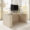 thumbnail image 3 of Stratus 60W Standing Desk with Modesty Panel in Natural Elm - Engineered Wood, 3 of 8