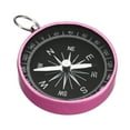 thumbnail image 1 of Brújula de bolsillo brújula de navegación deportiva con anillo de llavero blanca rosa, 1 of 6