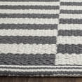 thumbnail image 4 of SAFAVIEH Montauk Raeyln Geometric Cotton Area Rug, Ivory/Grey, 8' x 8' Square, 4 of 6