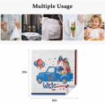 thumbnail image 5 of 4th of July Cloth Napkins, Blue Truck Balloon Floral Cherry Watercolor Washable and Reusable Dinner Napkins Set of 2, Table Napkin for Kitchen Party Birthday Wedding Hotel Housewarming 20"x20", 5 of 9