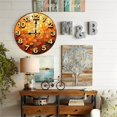 thumbnail image 4 of Mosaic Tile Clock Wall Decor Autumn Colors 10-Inch Silent Wooden Wall Clock, Battery Operated (AA Batteries Not Included), Artistic Home Decor, 4 of 7