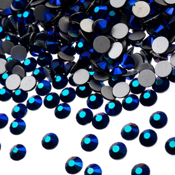 27291002-18 JOHN BEAD CRYS LN FLATBK 4MM JET AB 288PC