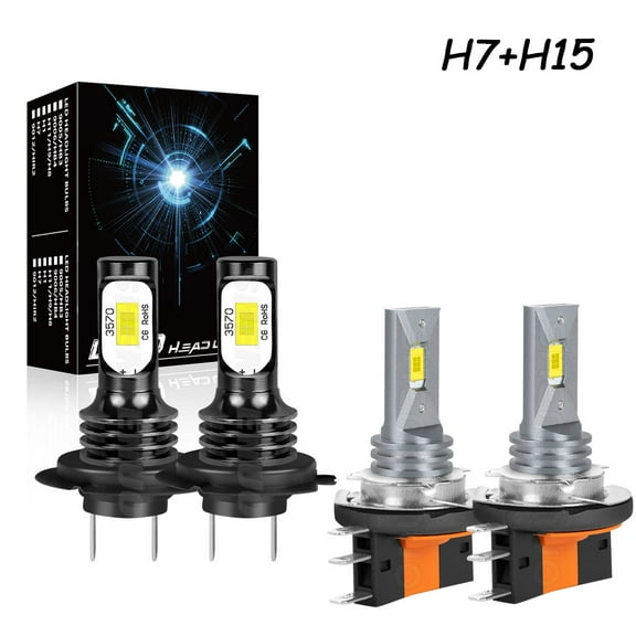 HMCYCI H15 H7 LED Headlight High/Low Beam for Mercedes Sprinter 1500 2500 3500 2019-2022