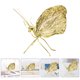 thumbnail image 3 of 1 pieza de adorno de figuras de mariposas doradas, animales de escritorio, escultura, artesanía de aleación, 3 of 7