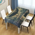 thumbnail image 3 of Yayeee Tablecloths for Rectangular Tables 54 x 54 inch Party Table Cover, Whale and Moon, 3 of 6