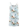 thumbnail image 2 of Vestido de Verano Casual Impreso sin Mangas para Niños 3-10T Vestido de Pascua para Fiesta de Vacaciones, 2 of 6