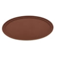 thumbnail image 2 of GET NS-3100-BR BPA-Free Non-Slip Plastic Oval Serving Tray, 31" x 25", Brown, 2 of 2