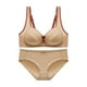 thumbnail image 1 of Conjunto de sujetador push up con botones en la espalda y sin aros de talla grande para mujer, traje a juego para mujer, 1 of 2