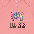thumbnail image 4 of Inktastic Little Sister Unicorn Lil Sis Girls Baby Bodysuit, 4 of 5