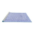 thumbnail image 2 of Ahgly Company Machine Washable Indoor Round Persian Blue Traditional Area Rugs, 7' Round, 2 of 4