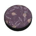 thumbnail image 3 of XMXY Purple Plant Line Art Spare Tire Cover, Universal Waterproof Cover for Jeep RV Tire Wheel Protection, 15 inch, 3 of 8