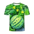 thumbnail image 6 of Funny 3D Watermelon Belly T Shirt, Summer Fruit Graphic Tee, Novelty Dad BOD Shirt, Lightweight Loose Fit, 6 of 10
